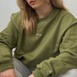 Unisex Logo Sweatshirt in Olive